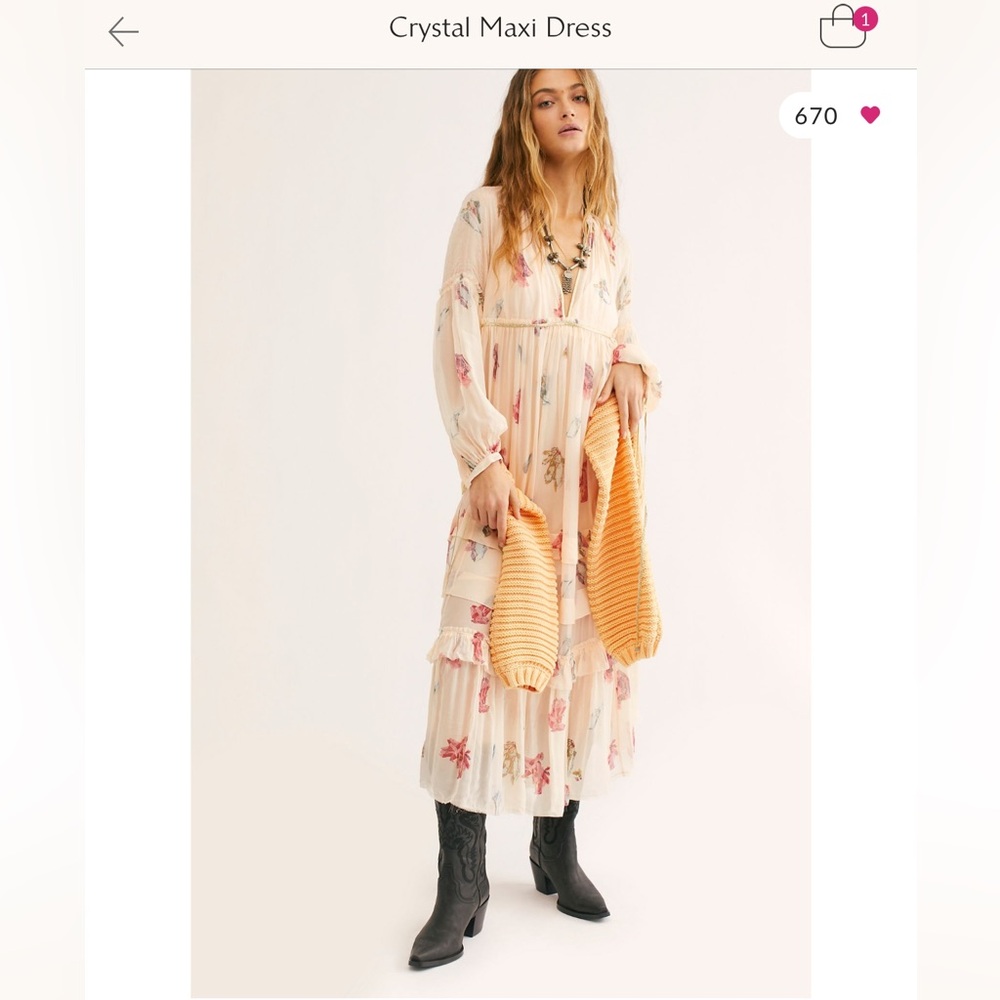 Free People Crystal maxi dress
